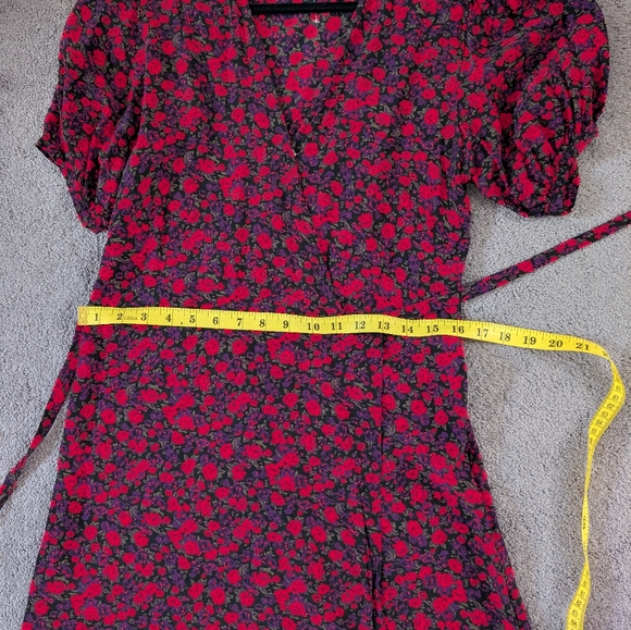 Faithfull The Brand Floral Wrap Mini dress (see note about size) - Picture 7 of 8